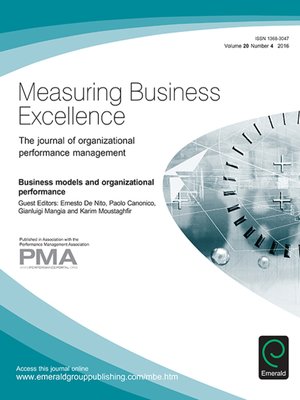 cover image of Measuring Business Excellence, Volume 20, Number 4